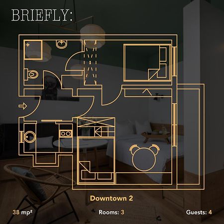 Downtown By Urbanesq Apartment Bucureşti Ngoại thất bức ảnh