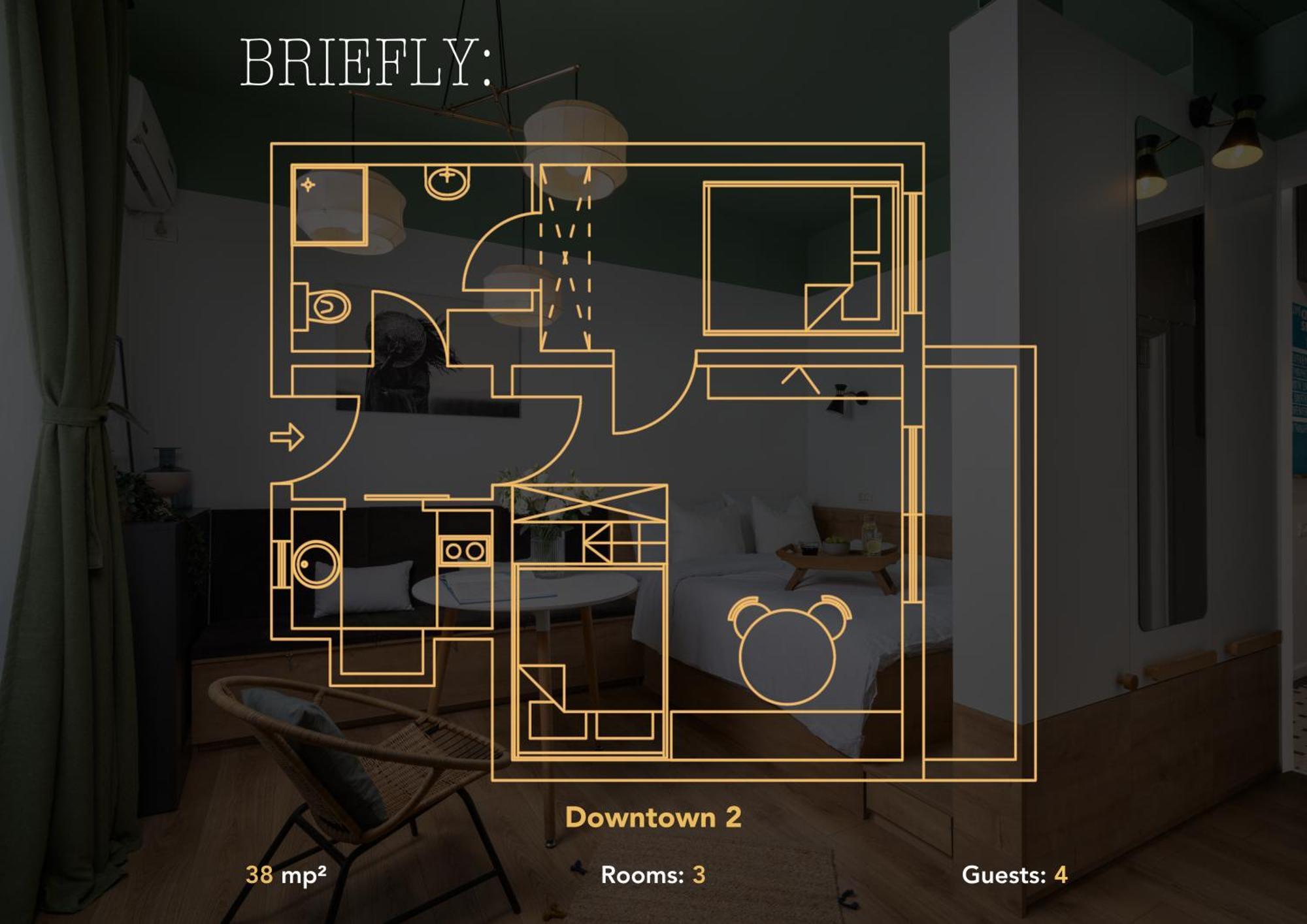 Downtown By Urbanesq Apartment Bucureşti Ngoại thất bức ảnh